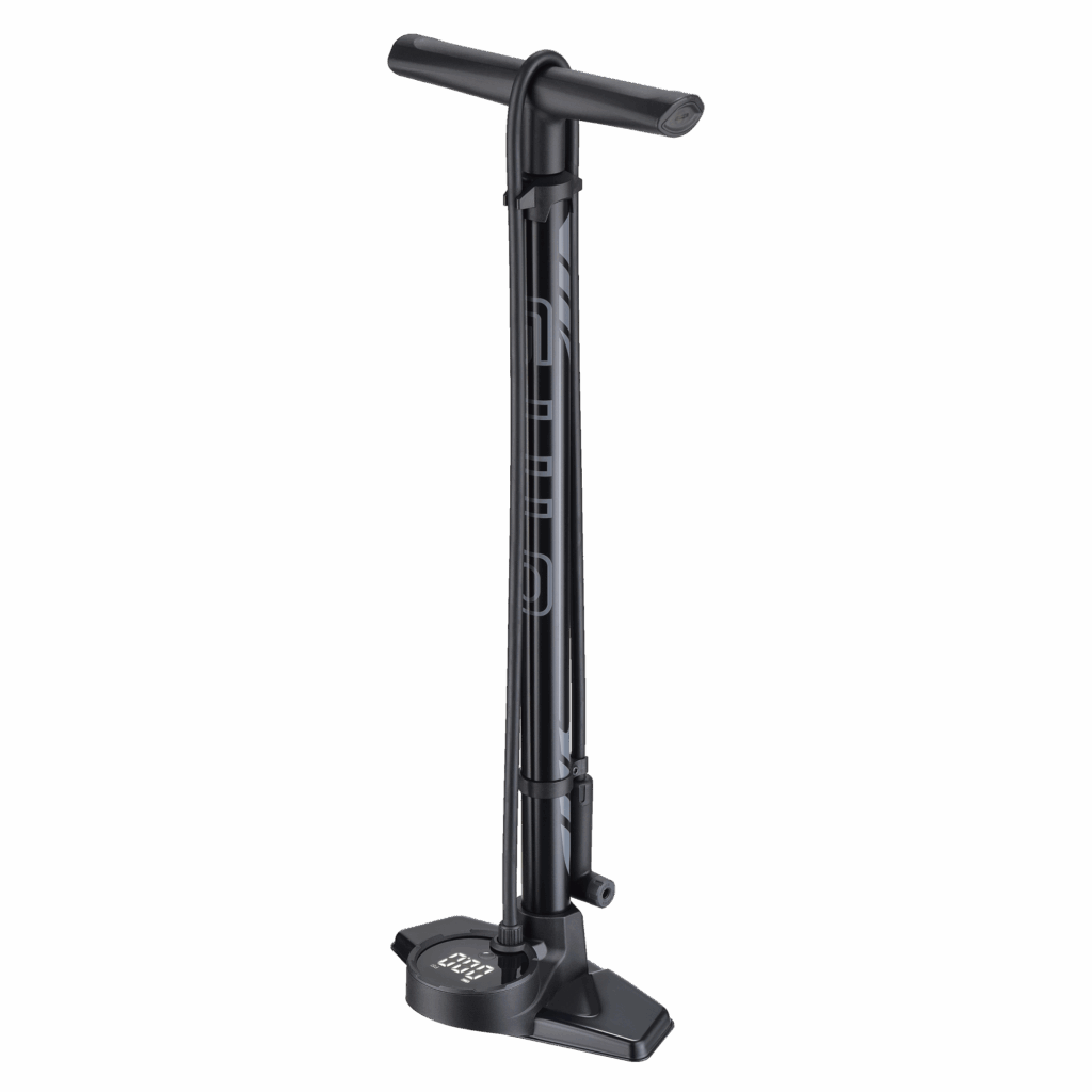 GF-233D - 3" LED digital Gauge Steel Floor Pump