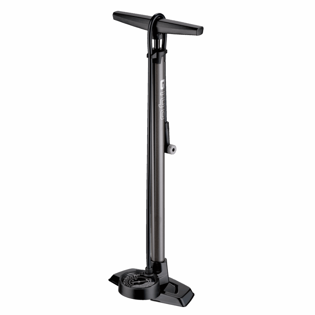 GF-233E - 3" Dual-Scale Gauge Steel Floor Pump