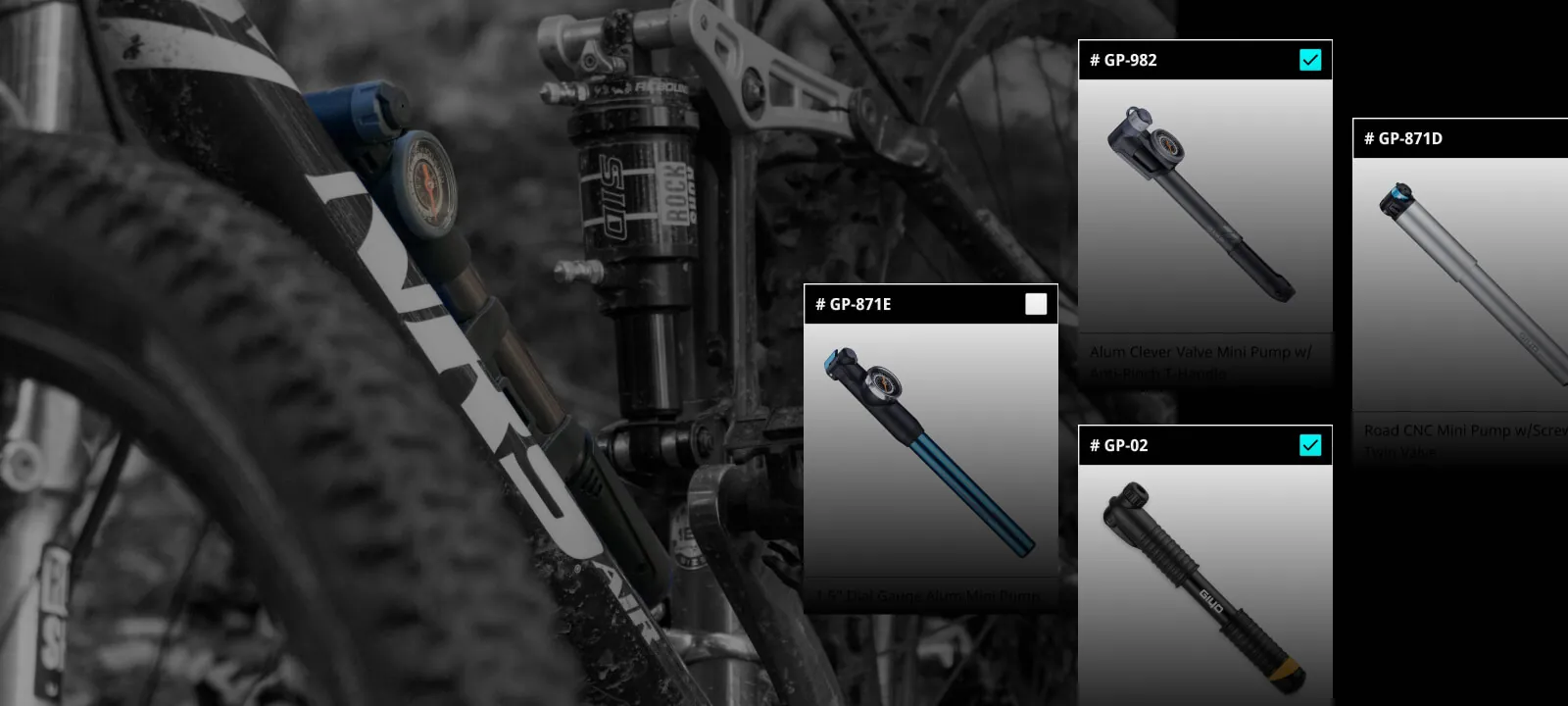 Mini Pumps Product Finder Background