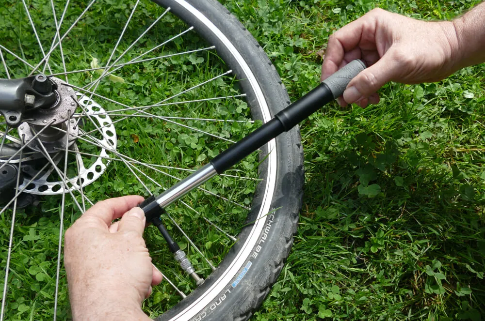 The New Giyo Telescopic High Volume Mini Bike Pump With Concealed Hose