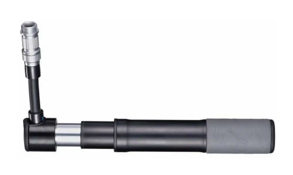 It’s like a bike floor pump you can fit in your bike frame