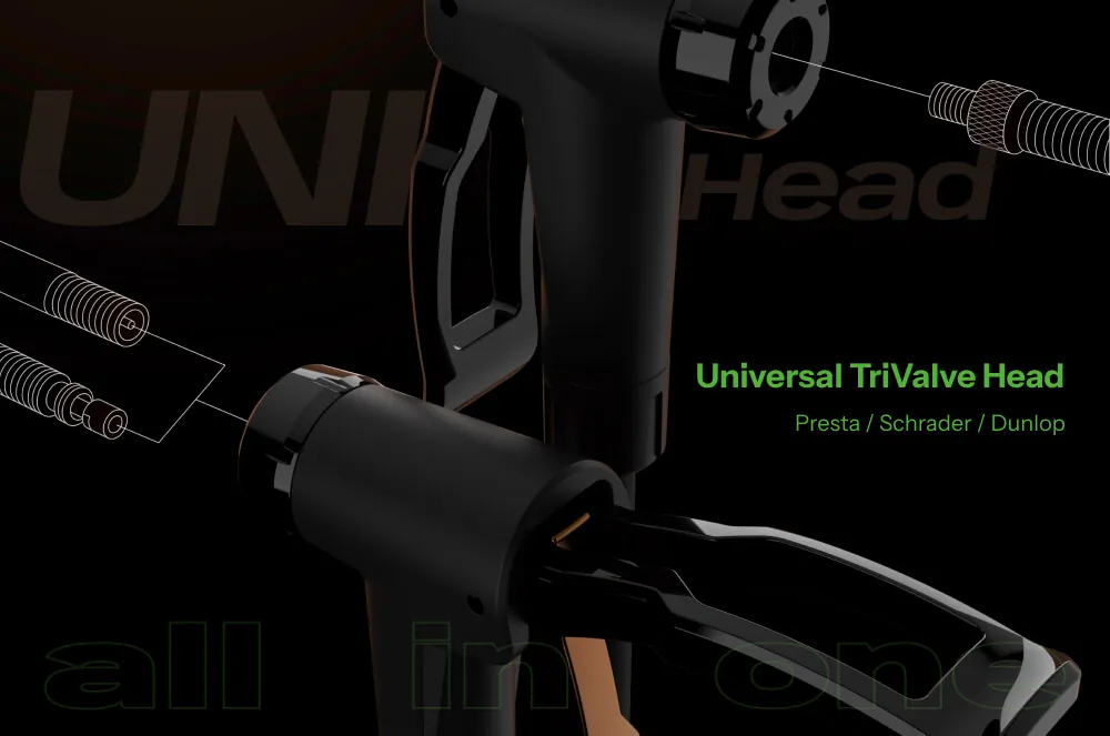 The Giyo ECV-DL Universal Bike Pump Head is a Simple All-in-One Solution for Schrader, Presta & Dunlop Valves