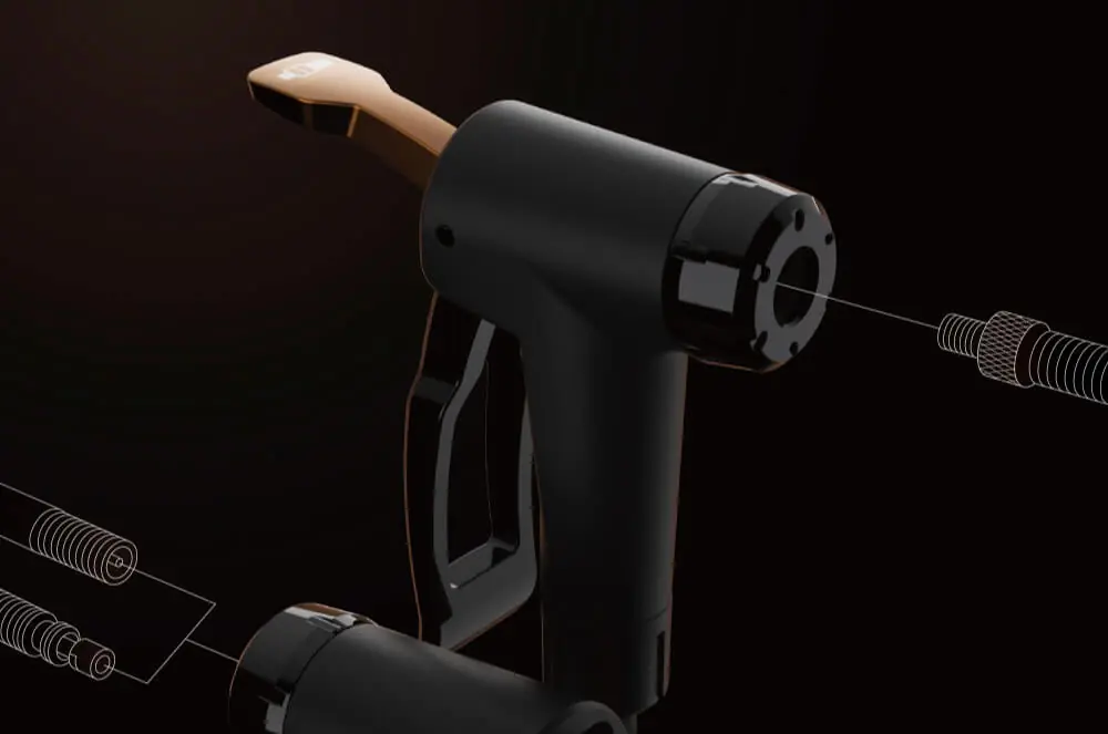 Dunlop valves connect to the bike pump head with the smaller lever